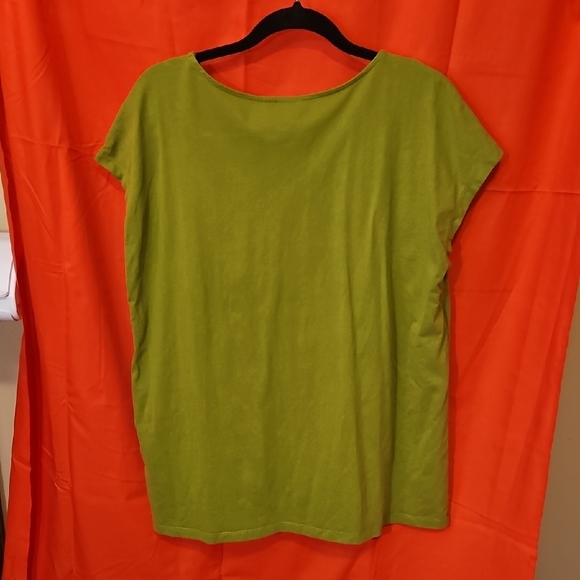 NWOT 1X CJ Banks Olive Green Short Sleeve Tee - Picture 9 of 12